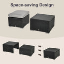 Outsunny  Rattan 8pc Sofa  set -  Black