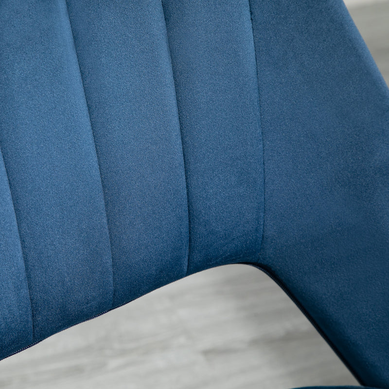 Vinsetto Mid-Back Swivel Home Office Chair Scallop Computer Chair