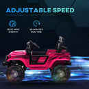 AIYAPLAY Kids Ride On Car, 12V Electric Truck W/ Suspension - Blue/Green/Pink/White