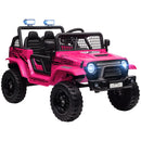 AIYAPLAY Kids Ride On Car, 12V Electric Truck W/ Suspension - Blue/Green/Pink/White