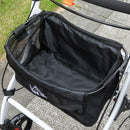 HOMCOM Folding Upright Rollator Walker With Storage Bag, Tray, White