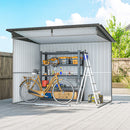 Outsunny Garden Shed Outdoor Storage Tool Organiser W/ Double Sliding Door