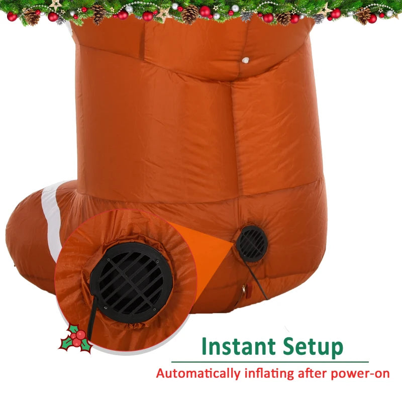 HOMCOM Christmas Inflatable Gingerbread Man with Lights 6ft