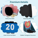 Large Dart Board for Kids Foldable and Portable Dartboard with 4 Kick Balls
