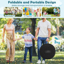 Large Dart Board for Kids Foldable and Portable Dartboard with 4 Kick Balls