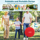 Large Dart Board for Kids Foldable and Portable Dartboard with 4 Kick Balls