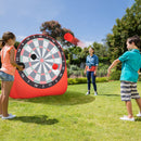 Large Dart Board for Kids Foldable and Portable Dartboard with 4 Kick Balls