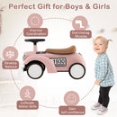 Kids Ride On Car with Under-seat Storage Space for 18-36 Months Boys and Girls Gifts-Pink