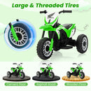 Honda Licensed Kids Ride On Motorbike with Horn Anti-slip Handlebars-Green