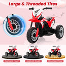 Honda Licensed Kids Ride On Motorbike with Horn Anti-slip Handlebars-Red