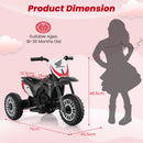 Honda Licensed Kids Ride On Motorbike with Horn Anti-slip Handlebars-Grey