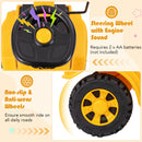 Kids Ride on Excavator Bulldozer with Adjustable Front Bucket-Yellow