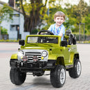 Kids Ride on Jeep Car Battery Powered with Remote Control-Green