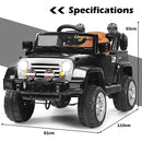 Kids Ride on Jeep Car Battery Powered with Remote Control-Black