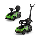 Kids Licensed Lamborghini Ride On Car With Push Handle-Green