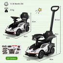 Kids Licensed Lamborghini Ride On Car With Push Handle-White