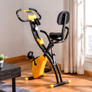 HOMCOM 2-In-1 Folding Exercise Bike With 8-Level Magnetic Resistance