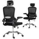 HOMCOM High Back Mesh Computer Desk Chair With Lumbar Support, Black
