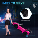 AIYAPLAY Maserati GT2 Licensed 12V Electric Ride On Car W/ Remote - Grey/Pink/White