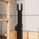 SPORTNOW Folding Weight Bench with 2 Barbell Rack and Preacher Curl Bench