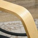 HOMCOM Rocking Chair Recliner Armchair With Adjustable Footrest, Black