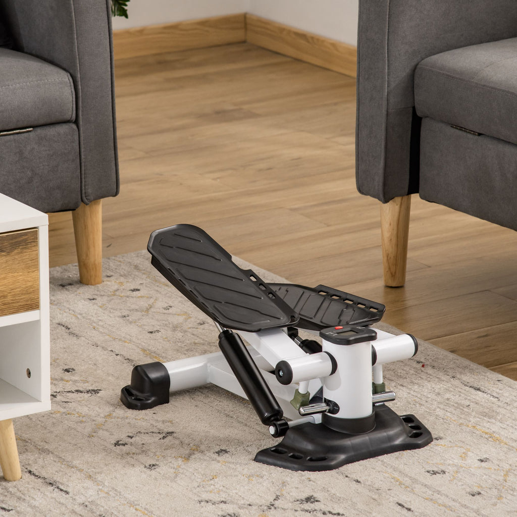 HOMCOM Portable Mini Stepper Step Machine for Home Gym Office Exercise