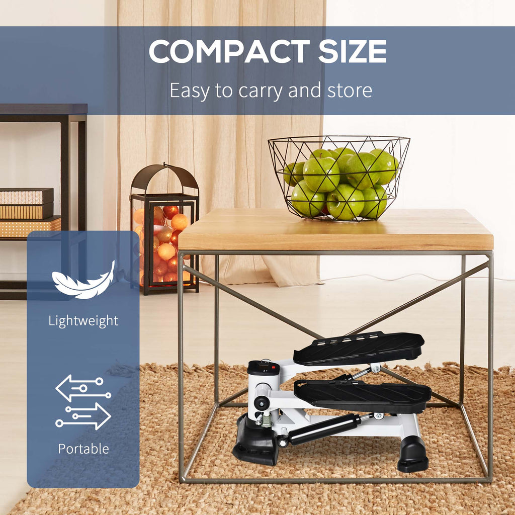 HOMCOM Portable Mini Stepper Step Machine for Home Gym Office Exercise