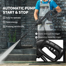 Outsunny 1800W Power Washer 150 Bar Pressure With Adjustable Nozzle