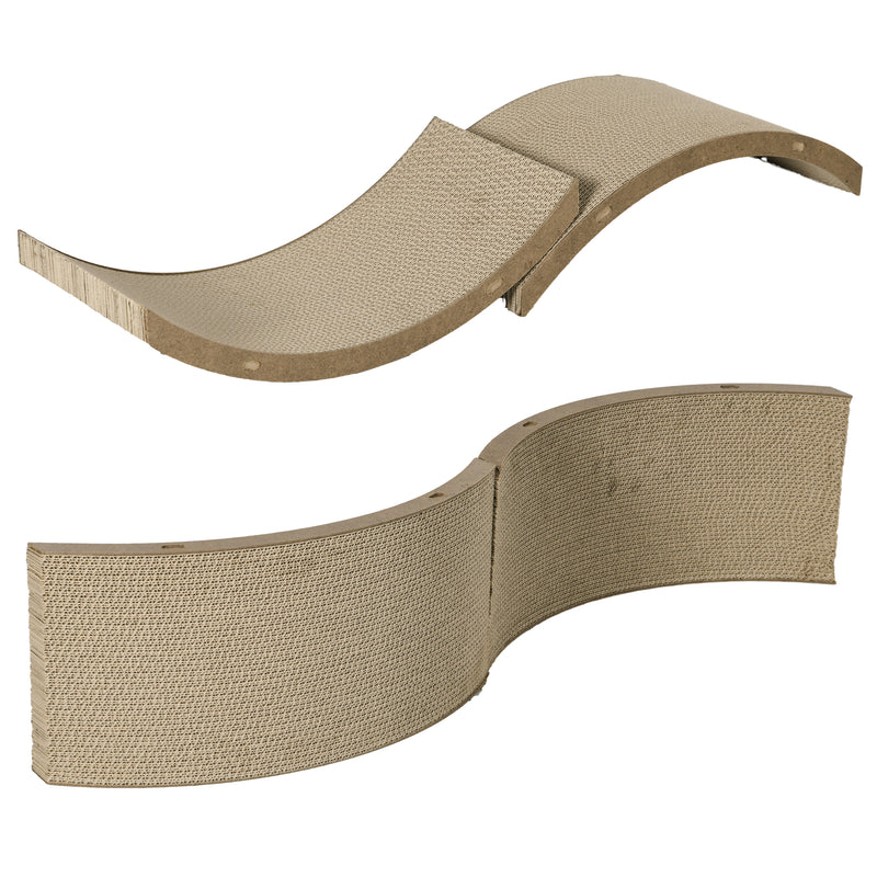 PawHut 4PCs Cat Scratch Pad Reversible, Replacement for Cat Treadmill, 55 x 26cm