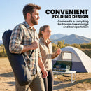 Outsunny Camping Chair Padded with Side Pocket Light Grey