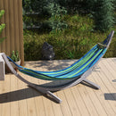 Outsunny 3(m) Wooden Hammock Stand for Garden, Patio, Grey