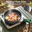 Outsunny Camping Cookware Set For 2-3 People, Camping Cooking Kit, Grey