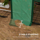 Outsunny Mini Green House with 3 Tier Shelves, 151H x 143W x 46Dcm, Green