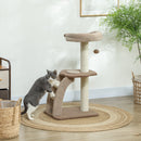 PawHut 88cm Cat Tee For Indoor Cats, Cat Tower With Scratching Post, Brown