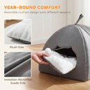 PawHut Cat Cave, Cat House With Removable Cushion For Indoor Kittens