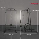SPORTNOW Cable Crossover Machine with Pulley System, Squat Rack