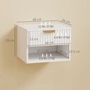 HOMCOM Floating Nightstands Set of 2, Modern Wall Mounted Bedside Tables