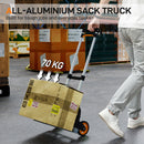 HOMCOM Lightweight Sack Truck With 70kg Capacity, Folding Trolley, Silver
