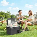 Outsunny Compressor Car Fridge Freezer, Dual Zone With App Control Black