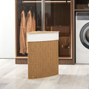 HOMCOM 55L Laundry Hamper With Removable Washable Liner Bag