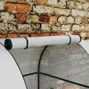 Outsunny Tomato Greenhouse with 2 Roll-up Doors, 185 x 94 x 150cm, White