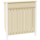 HOMCOM Radiator Cover with Drawer and Vertical Slats Oak