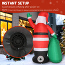 Outsunny 9ft Giant Christmas Blow Up Decoration with Built-in LED Lights