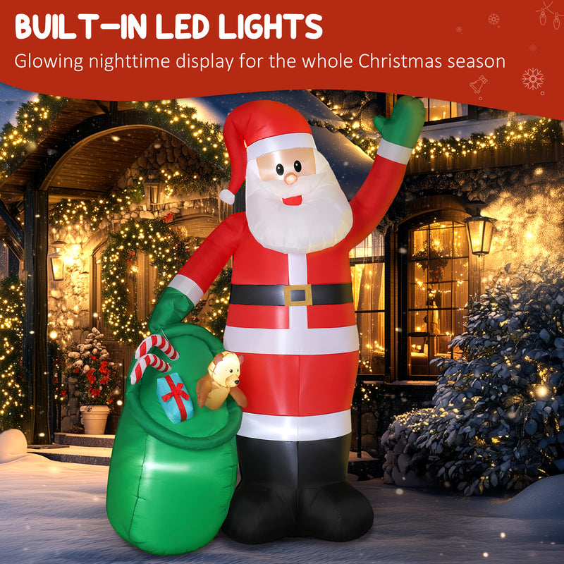 Outsunny 9ft Giant Christmas Blow Up Decoration with Built-in LED Lights