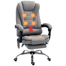 Vinsetto Ergonomic Heated 6 Points Vibration Massage Office Chair Grey