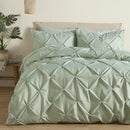Serene Lara Duvet Cover Set in Steel/Sage