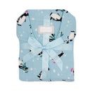 Tru Ladies Penguin Flannel Pyjama - Blue