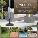 Outsunny 11.5kg Patio Weighted Umbrella Base Parasol Holder Outdoor Stand