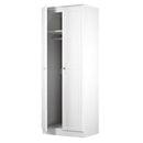 Lisbon Ready Assembled Wardrobe With 2 Doors - White Gloss & White