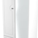 Lisbon Ready Assembled Wardrobe With 2 Doors And 2 Drawers With Mirror - White Gloss & White